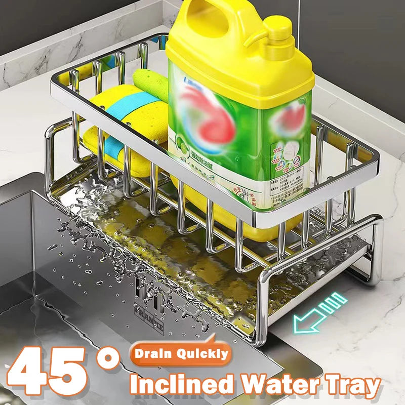 Stainless Steel Sink Organizer & Drain Rack