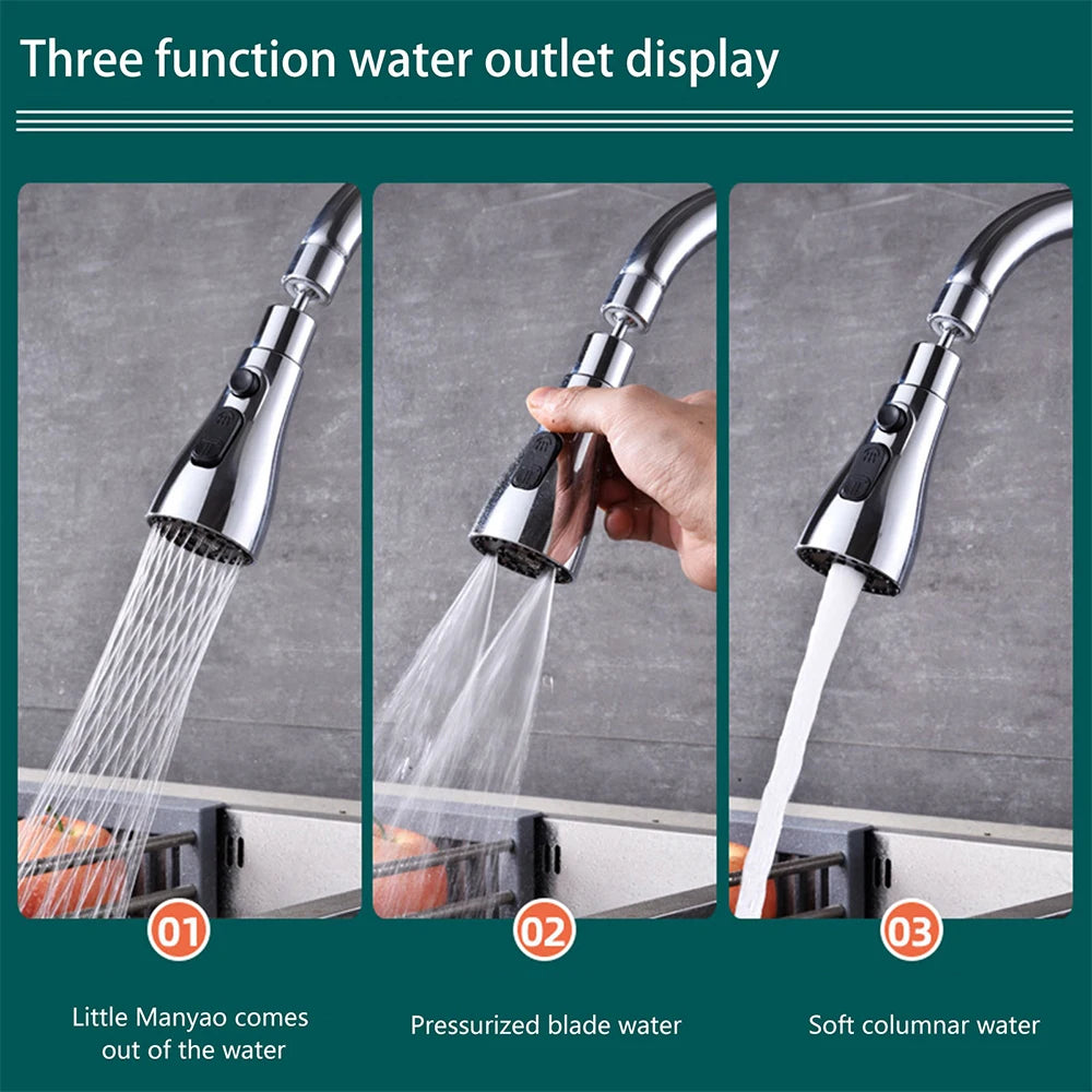 360° Faucet Extender – No Splash Sink Upgrade