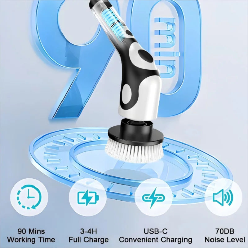 Electric Spin Scrubber - Multi-Surface Cleaning Brush