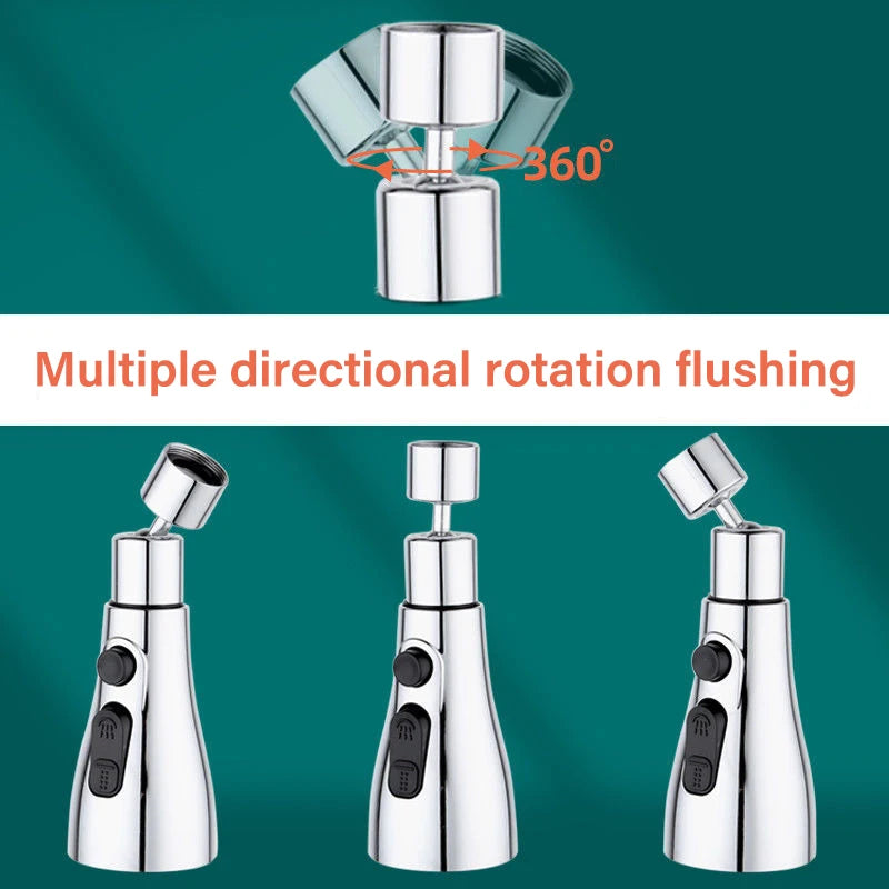 360° Faucet Extender – No Splash Sink Upgrade