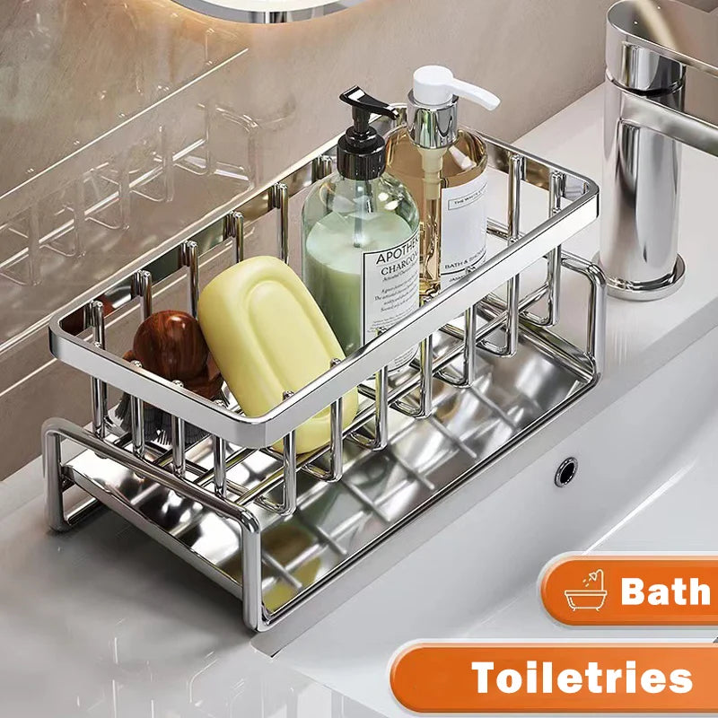 Stainless Steel Sink Organizer & Drain Rack