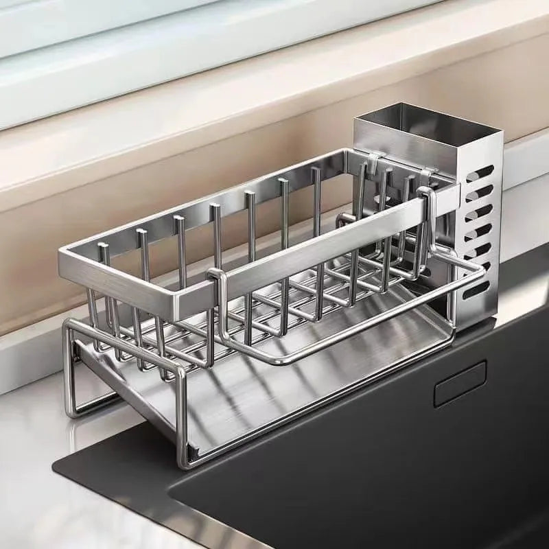 Stainless Steel Sink Organizer & Drain Rack