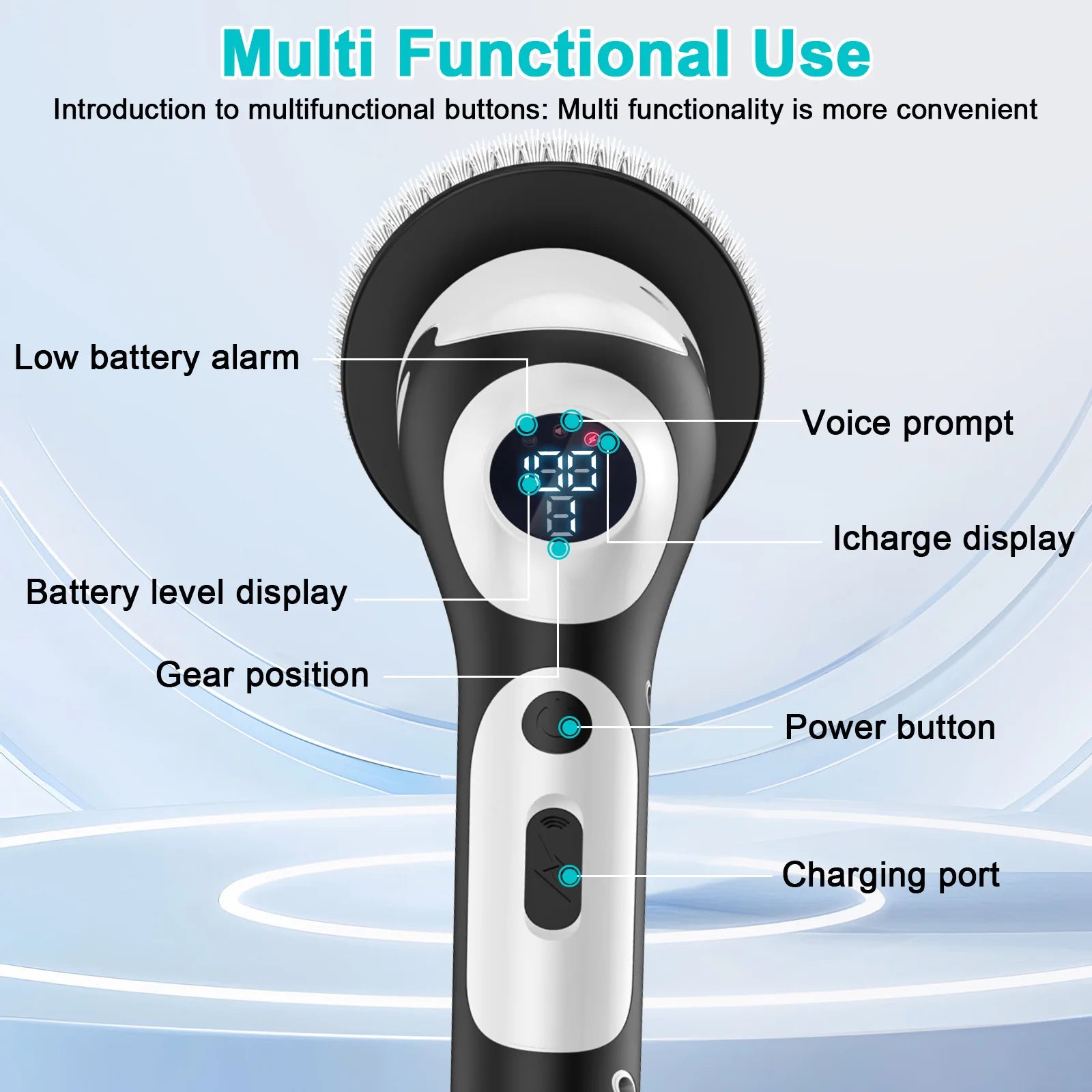 Electric Spin Scrubber - Multi-Surface Cleaning Brush