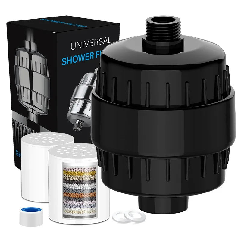 Stainless Steel Shower Filter – 20 Stage Filtration for Cleaner Water & Healthier Skin